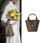 CUCUBIRD CUCUBIRD Full Grain Leather New Lock Tote Bag - Advanced Kits  