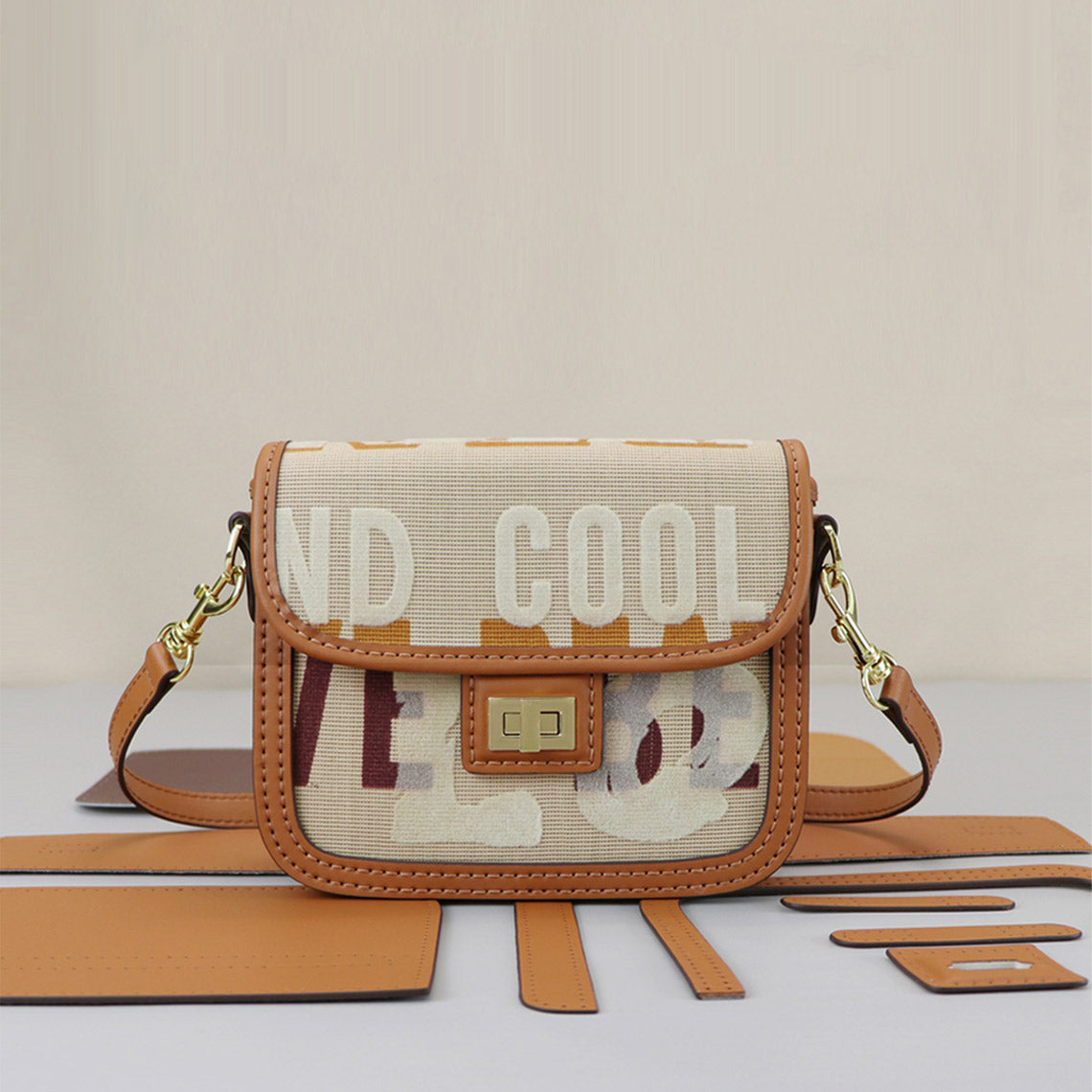 CUCUBIRD POPSEWING® Leather Dustbag Recycle Saddle Bag DIY Kit  