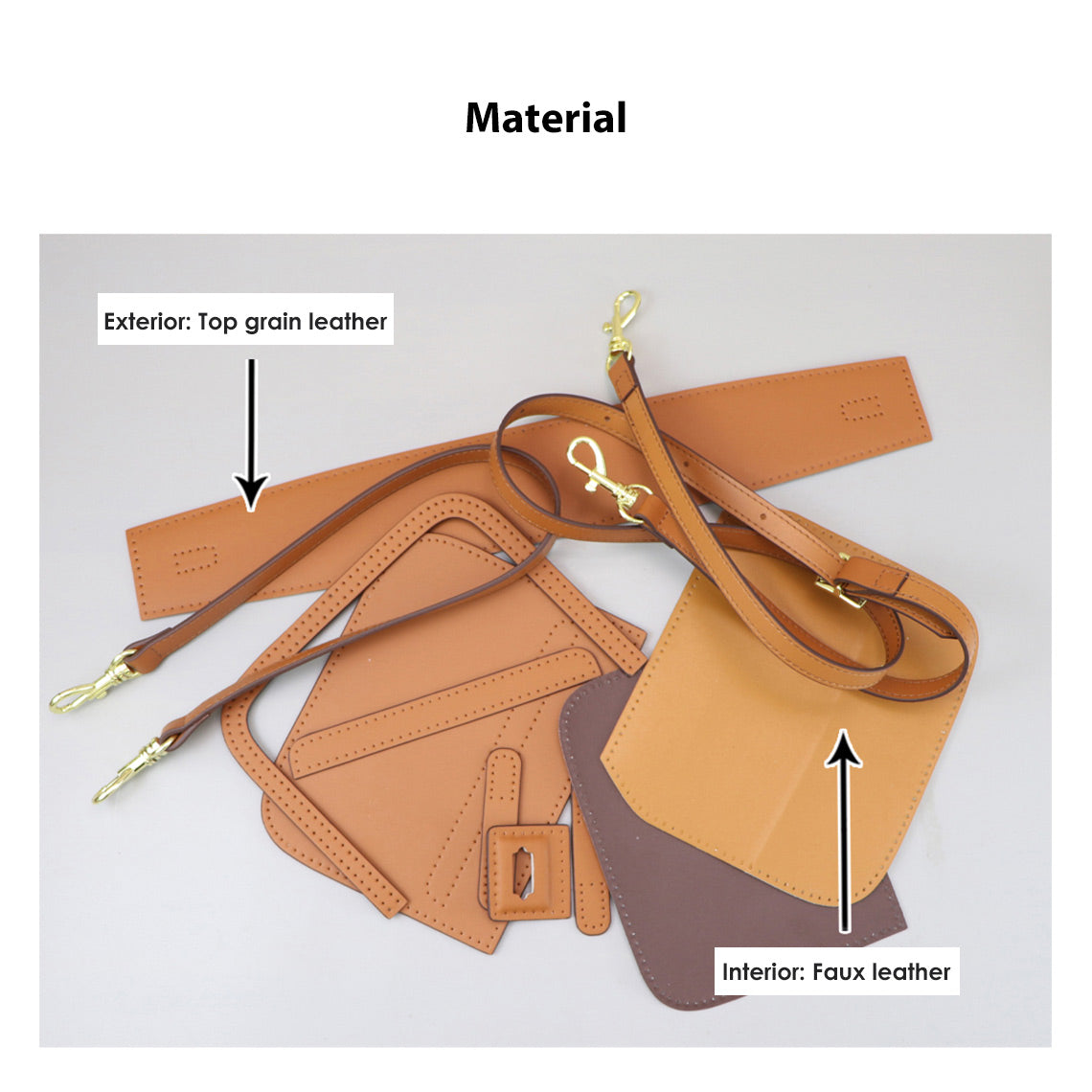 CUCUBIRD POPSEWING® Leather Dustbag Recycle Saddle Bag DIY Kit  