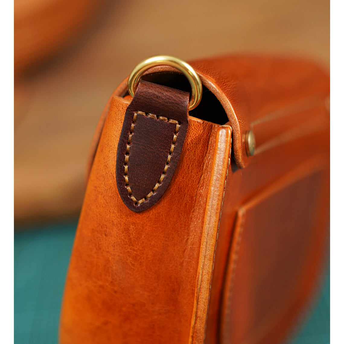 CUCUBIRD Vegetable Tanned Leather Retro Saddle Bag DIY Kit