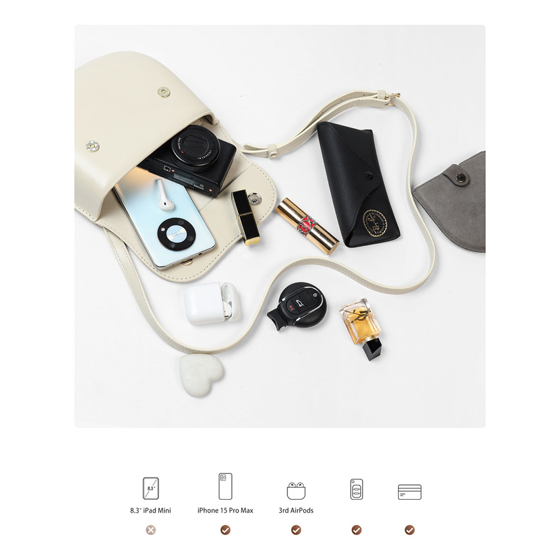 CUCUBIRD CUCUBIRD Leather Moon Saddle Bag DIY Kits  