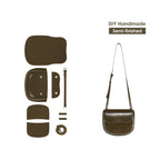 CUCUBIRD CUCUBIRD Leather Moon Saddle Bag DIY Kits Pine Green 