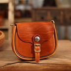 CUCUBIRD CUCUBIRD Vegetable Tanned Leather Retro Saddle Bag DIY Kit Sunset Brown 