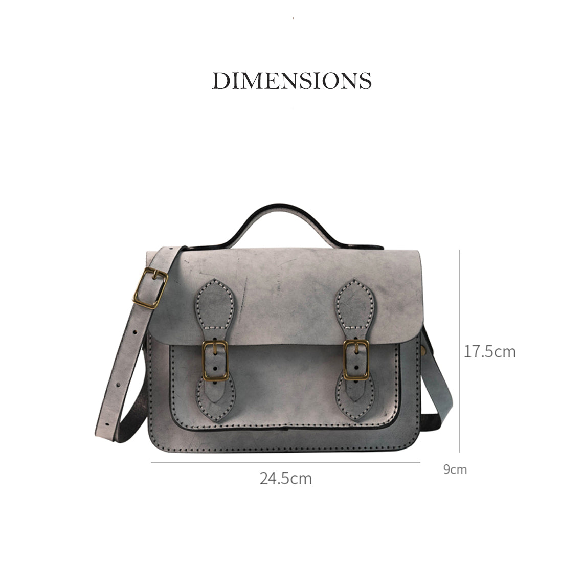 CUCUBIRD POPSEWING® Vegetable Tanned Leather Satchel Crossbody Bag DIY Kits  