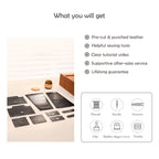 CUCUBIRD CUCUBIRD Top Grain Leather Inspired Cargo Tote Bag DIY Kit  