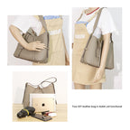 CUCUBIRD POPSEWING® Top Grain Leather Inspired Carry Shoulder Bag DIY Kit  