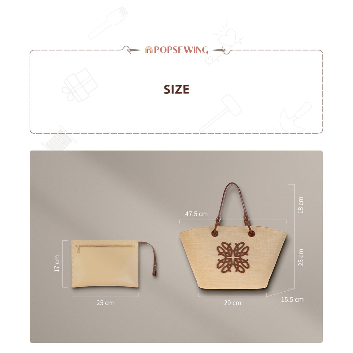 CUCUBIRD CUCUBIRD Leather Sunset Tote Bag DIY Kits  