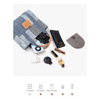 CUCUBIRD CUCUBIRD Leather Contrast Denim Handbag DIY Kits  