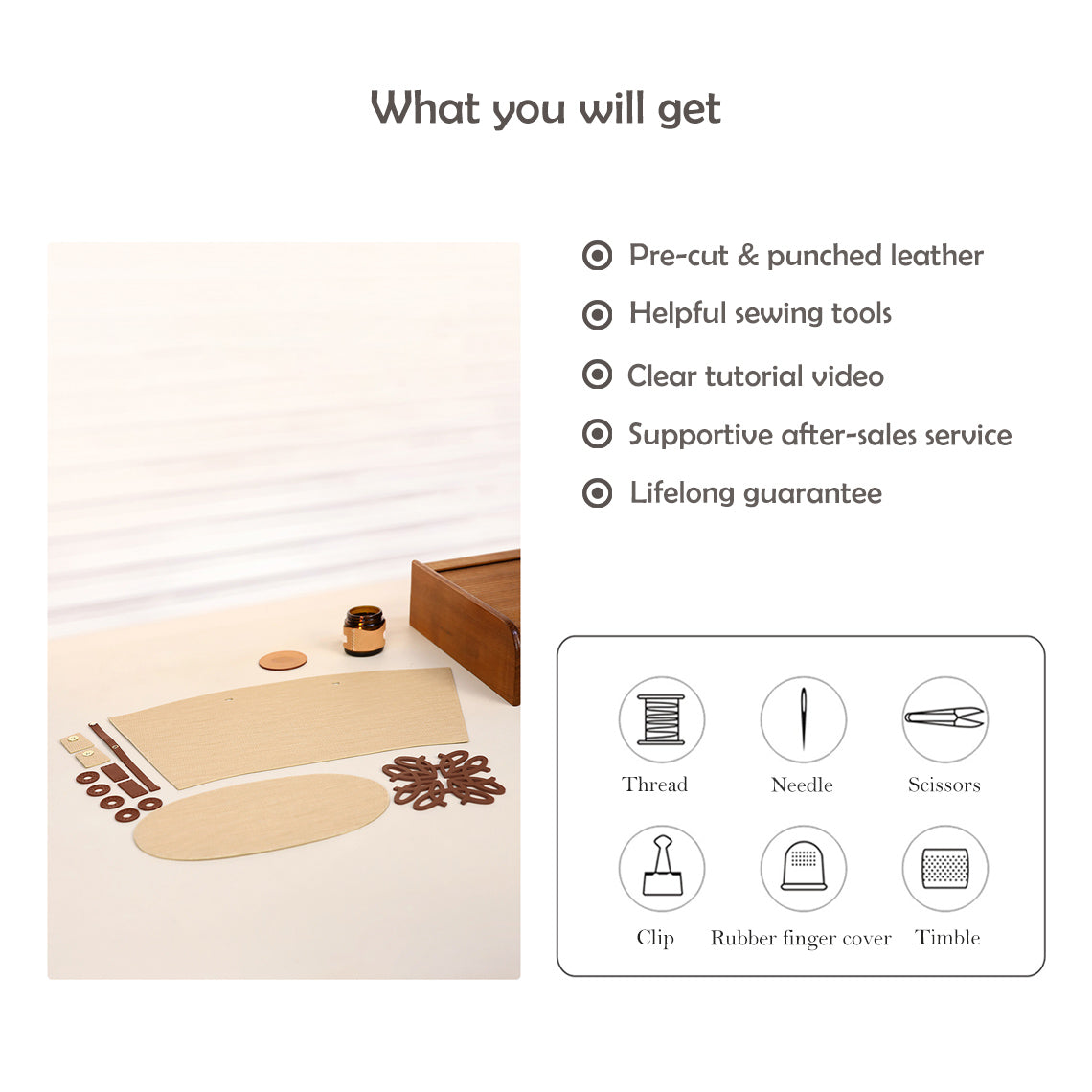 CUCUBIRD CUCUBIRD Leather Sunset Tote Bag DIY Kits  