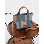 CUCUBIRD CUCUBIRD Leather Contrast Denim Handbag DIY Kits  
