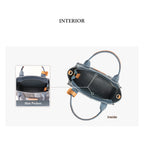 CUCUBIRD CUCUBIRD Leather Contrast Denim Handbag DIY Kits  