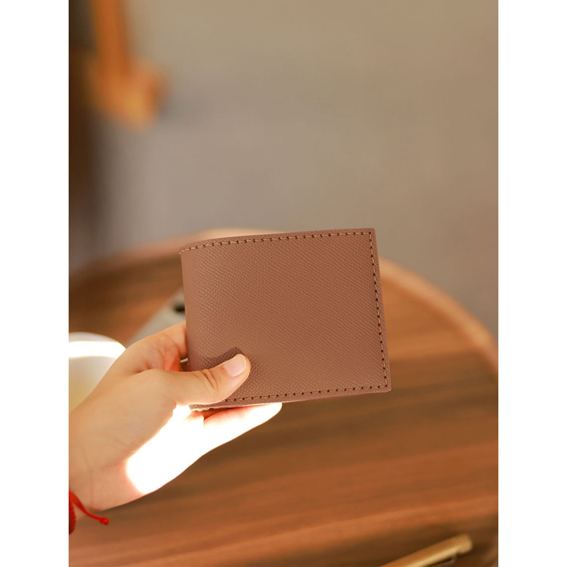 CUCUBIRD Top Grain Leather Simple Card Wallet DIY Kits