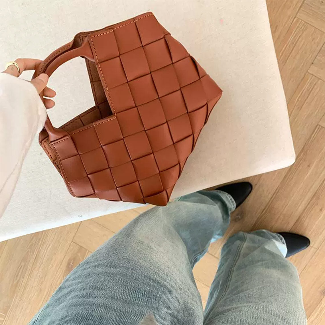 CUCUBIRD POPSEWING® Vegan Leather Woven Handbag DIY Kit  