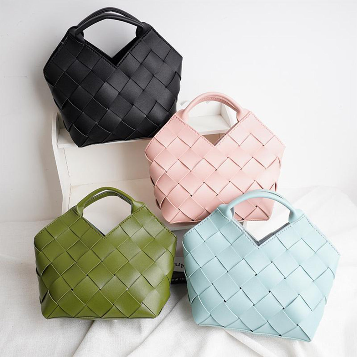 CUCUBIRD POPSEWING® Vegan Leather Woven Handbag DIY Kit  