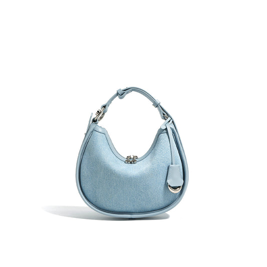 Leather Denim Summer Hobo Bag