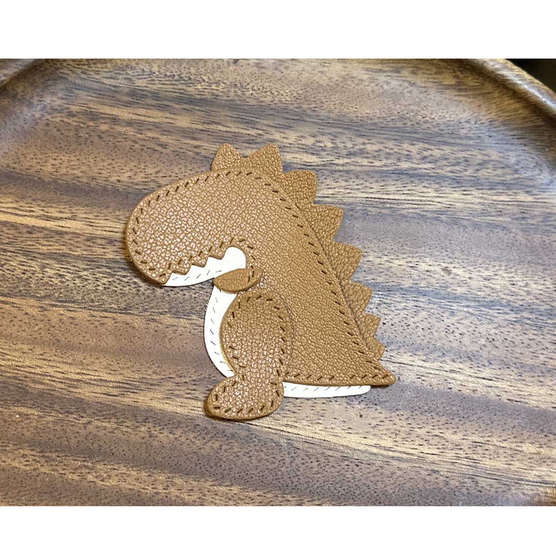 CUCUBIRD POPSEWING® Leather Dinosaur Keychain DIY Kit  