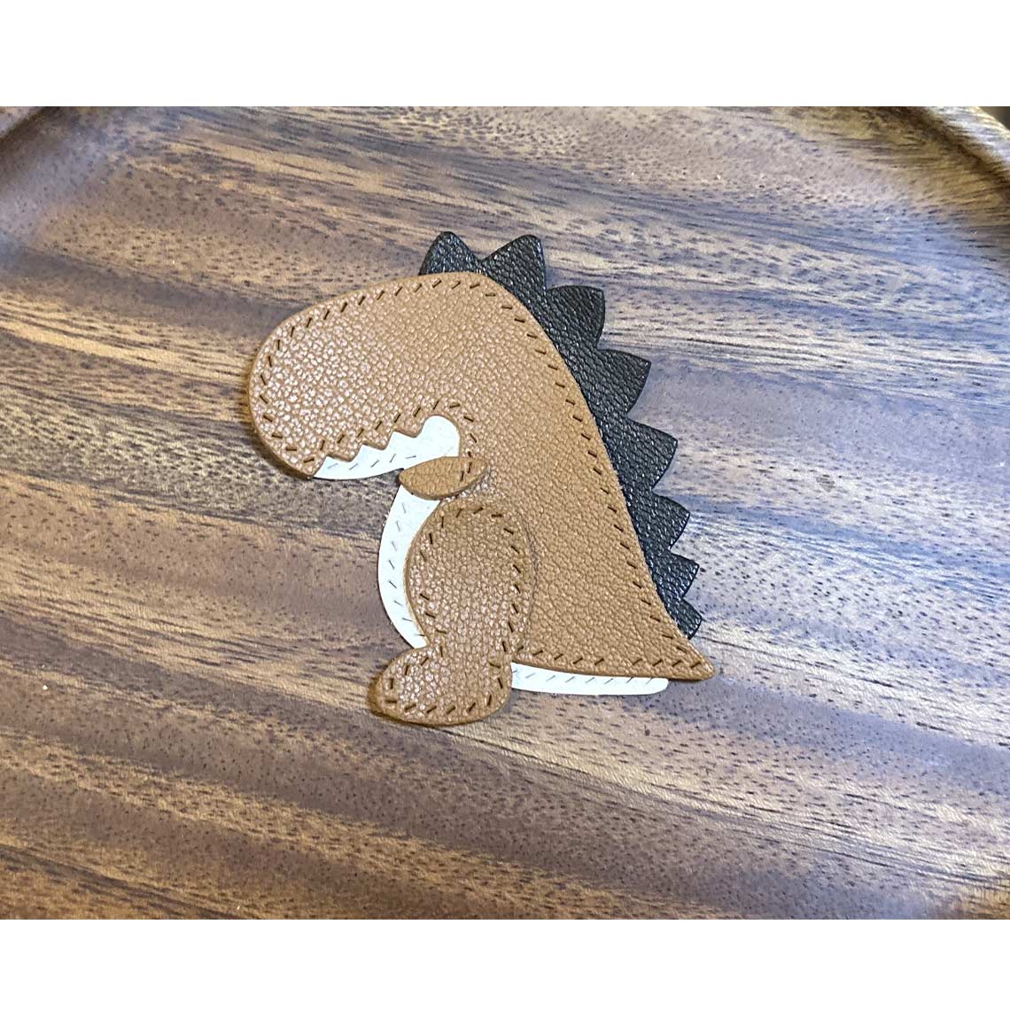 CUCUBIRD POPSEWING® Leather Dinosaur Keychain DIY Kit  