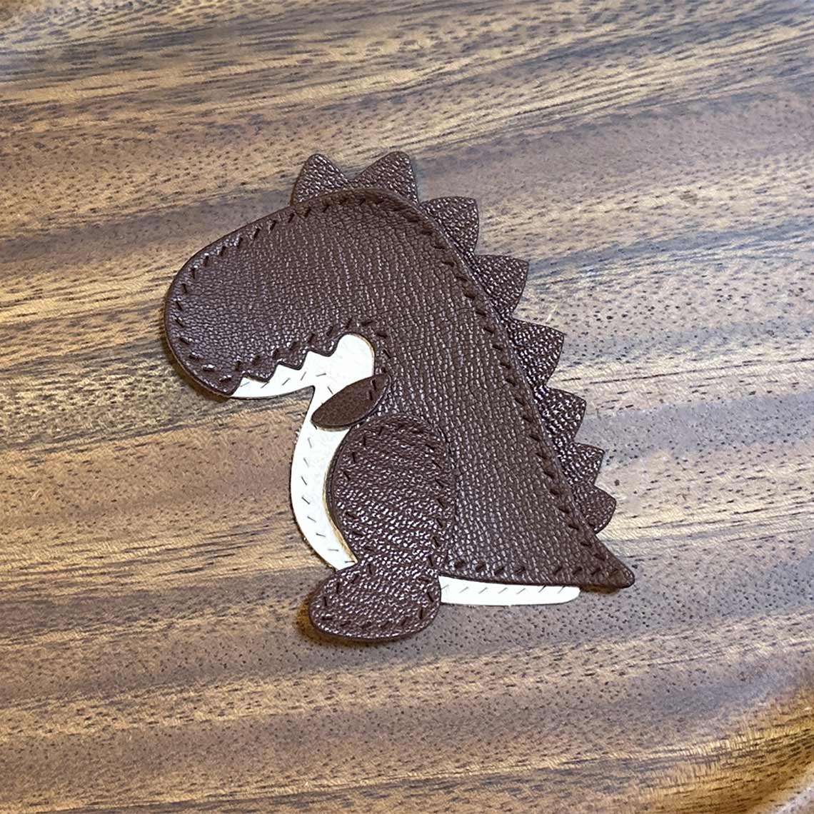 CUCUBIRD POPSEWING® Leather Dinosaur Keychain DIY Kit  