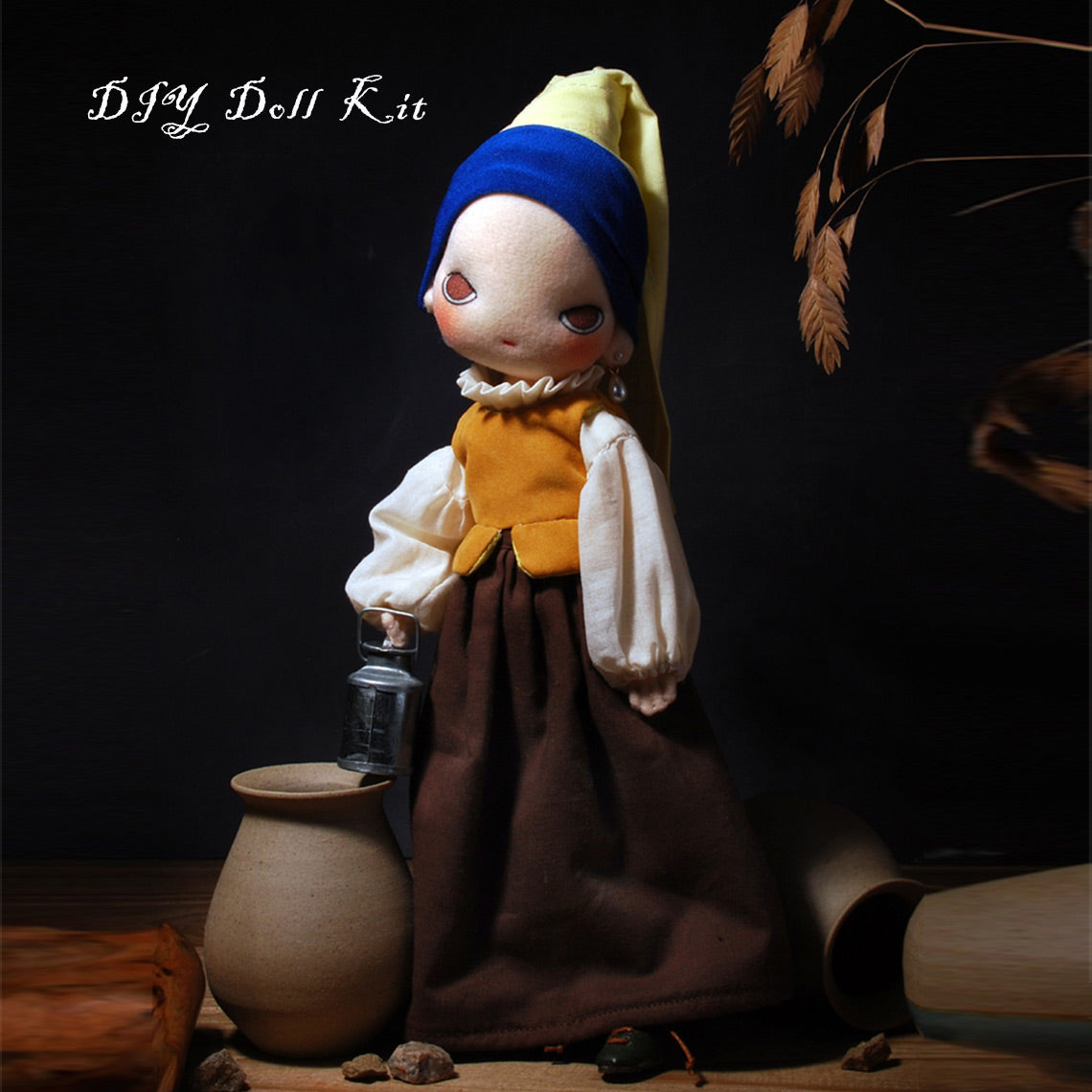 CUCUBIRD POPSEWING® Girl with a Pearl Earring Art Doll DIY Kits  