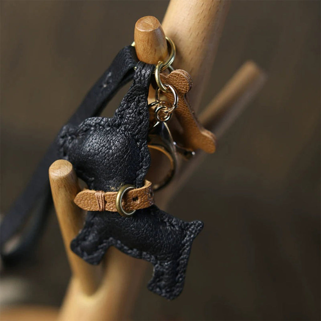 CUCUBIRD POPSEWING® Leather Small Dog Keychain DIY Kit  