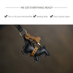 CUCUBIRD POPSEWING® Leather Small Dog Keychain DIY Kit  