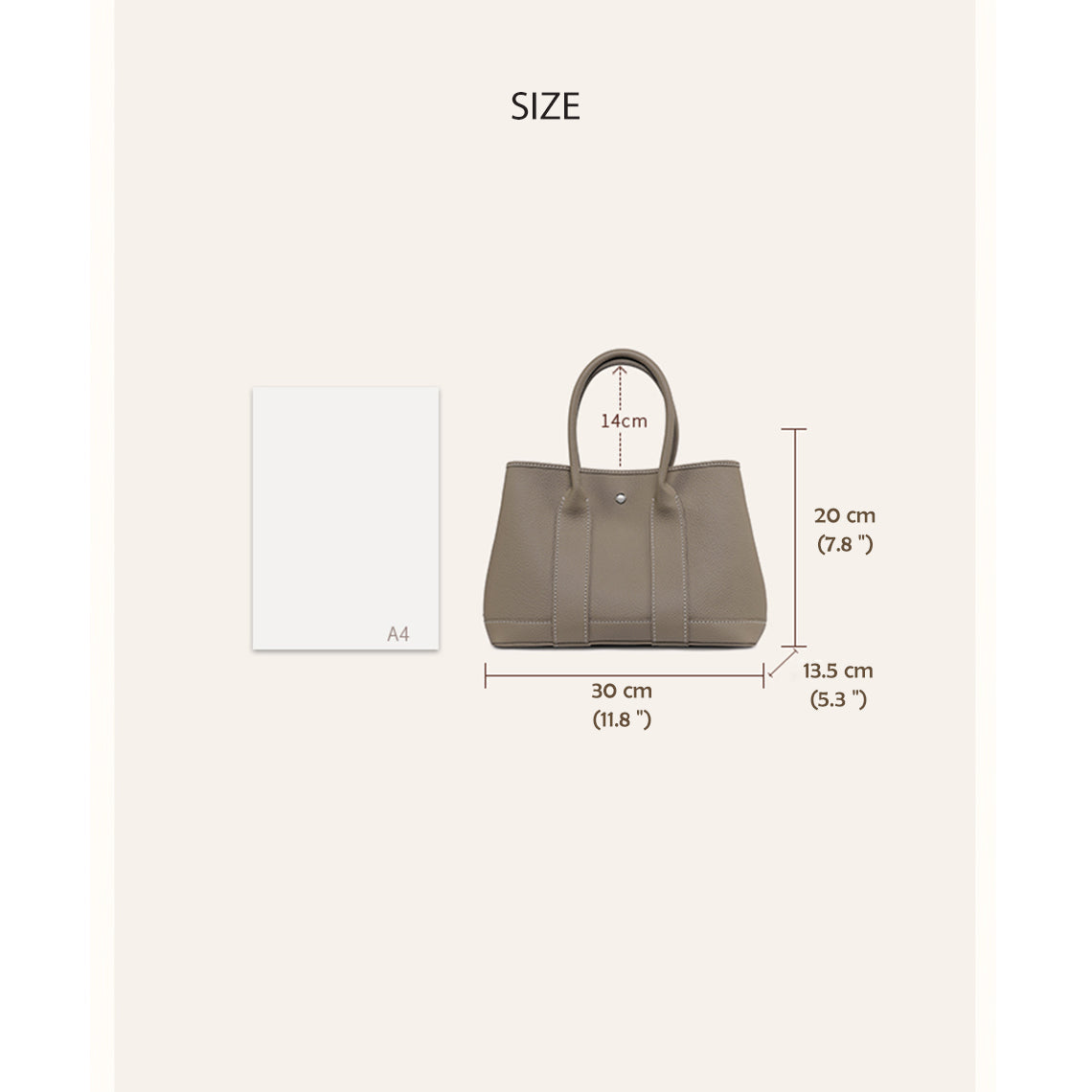 CUCUBIRD POPSEWING® Top Grain Leather Garden Handbag DIY Kit  