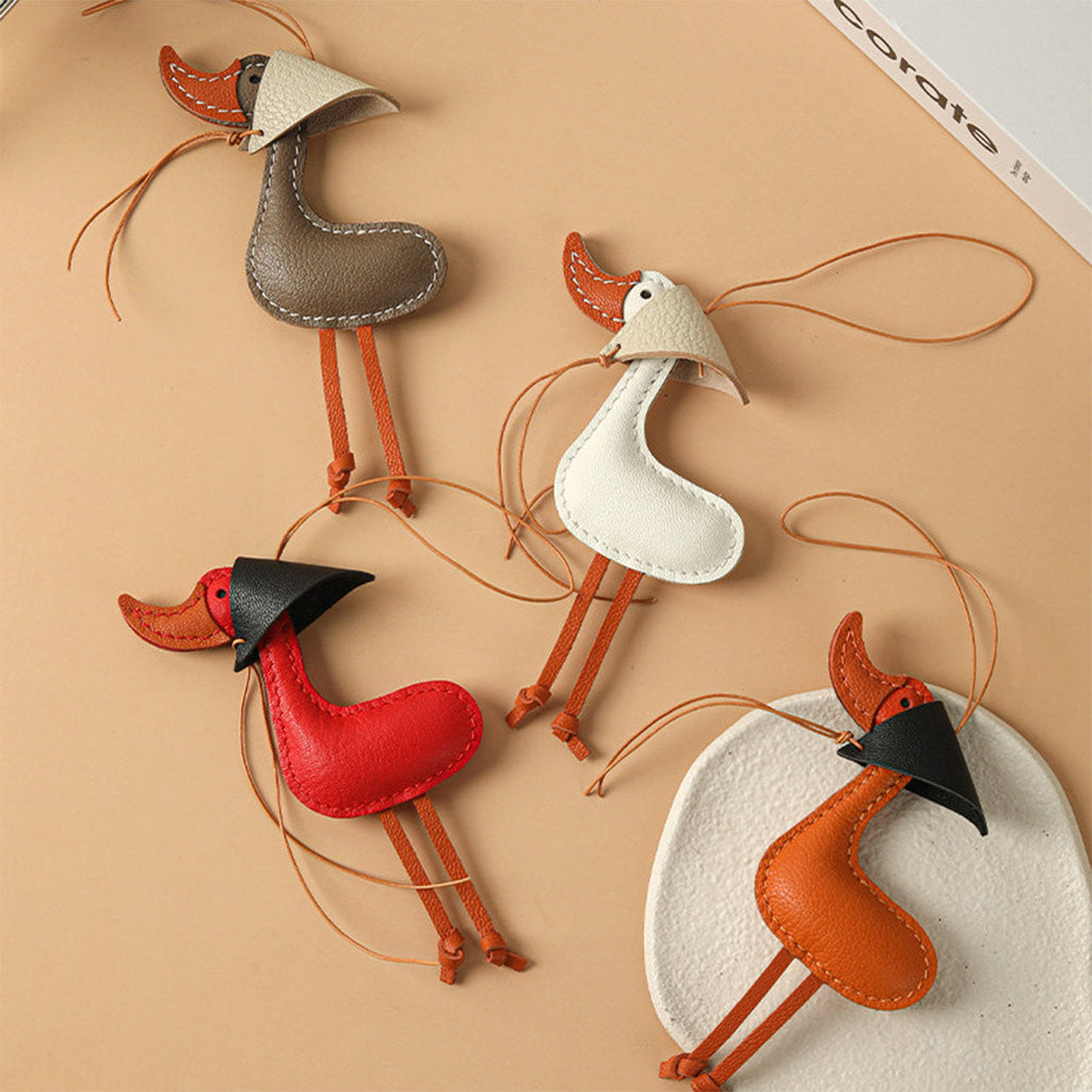 CUCUBIRD POPSEWING® Sheep Leather Lady Flamingo Charm DIY Kit  