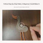CUCUBIRD POPSEWING® Sheep Leather Lady Flamingo Charm DIY Kit  