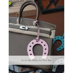 CUCUBIRD POPSEWING® Full Grain Leather Paddock Horseshoe Bag Charm DIY Kit  