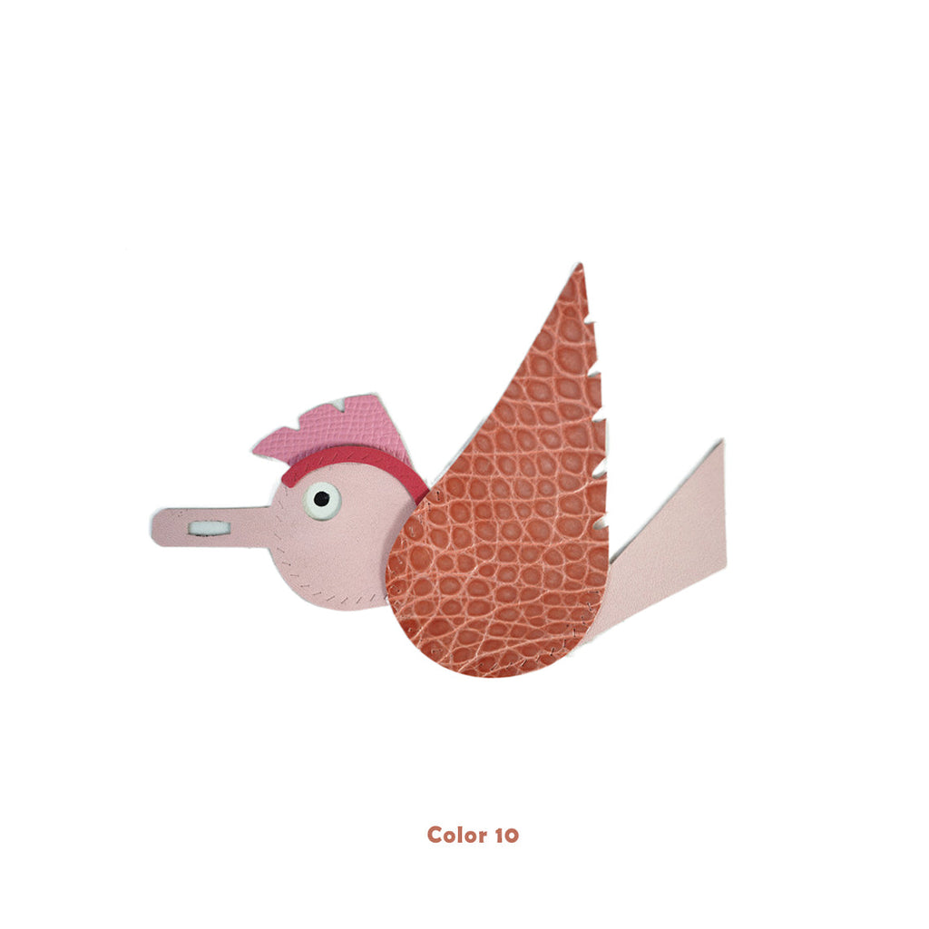 CUCUBIRD POPSEWING® Full Grain Leather Birdy Bag Charm DIY Kits  