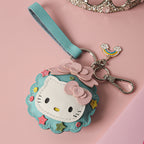 CUCUBIRD CUCUBIRD Sheep Leather Christmas Vibe Kitty Keychain DIY Kit Baby Blue 