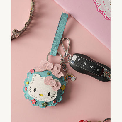 CUCUBIRD POPSEWING® Sheep Leather Christmas Vibe Kitty Keychain DIY Kit  
