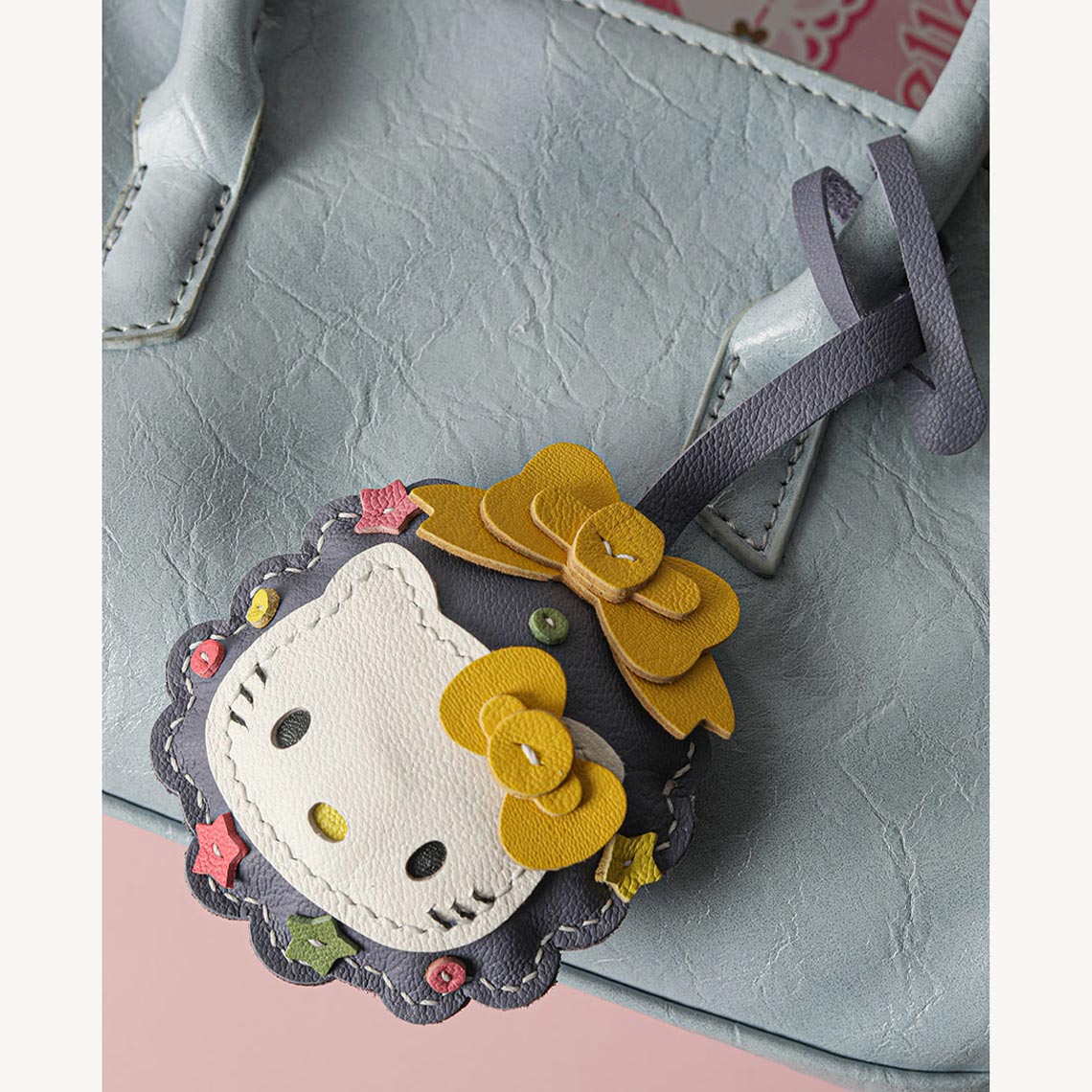 CUCUBIRD POPSEWING® Sheep Leather Christmas Vibe Kitty Keychain DIY Kit  