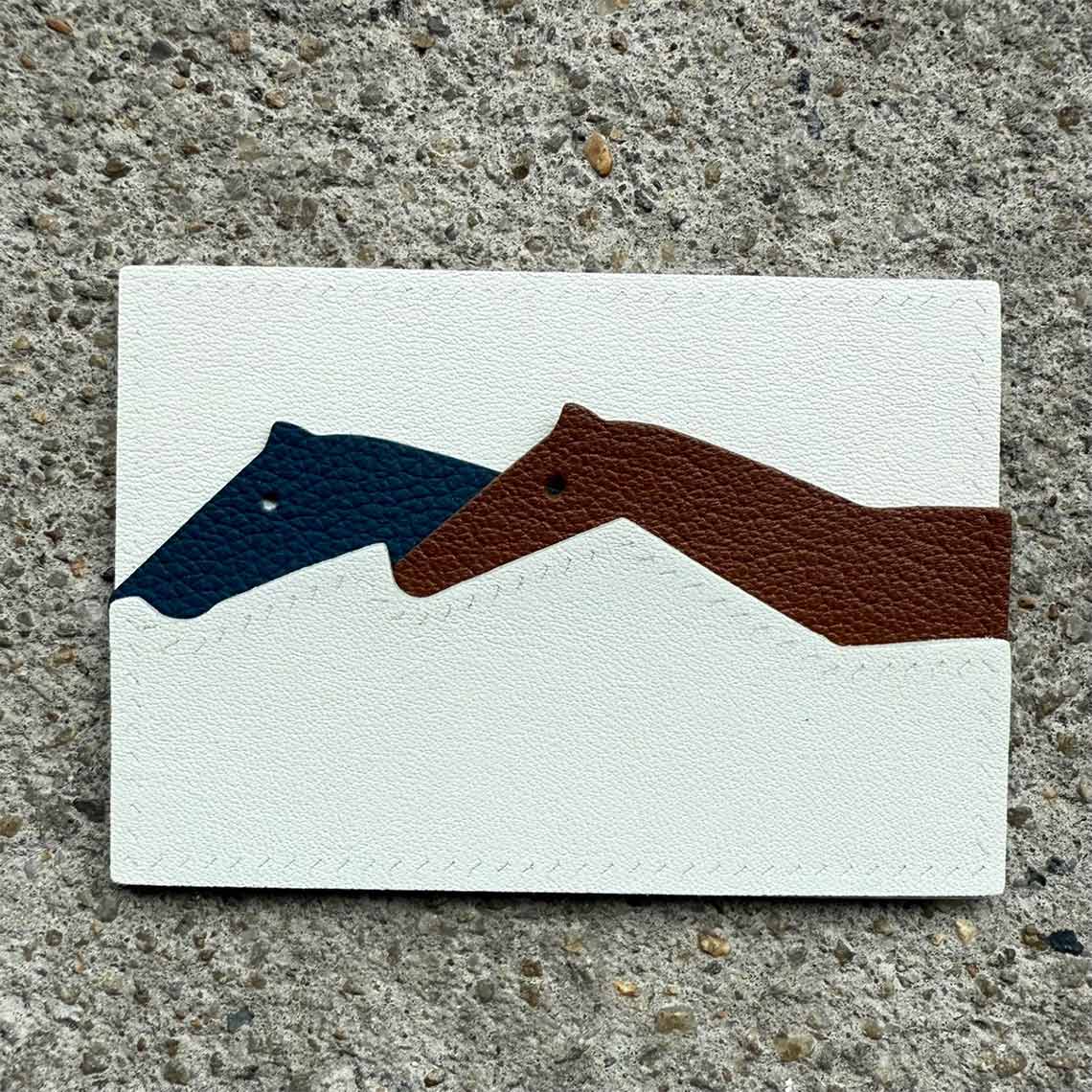 CUCUBIRD POPSEWING® Leather Horses Card Holder DIY Kit  