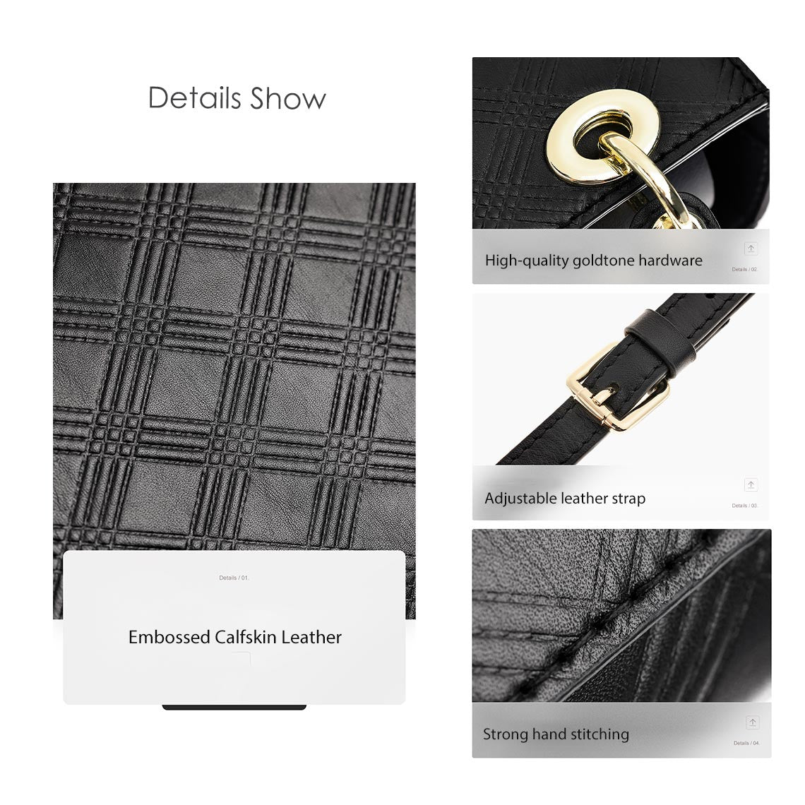 CUCUBIRD POPSEWING® Top Grain Leather Inspired Lady Handbag DIY Kit  