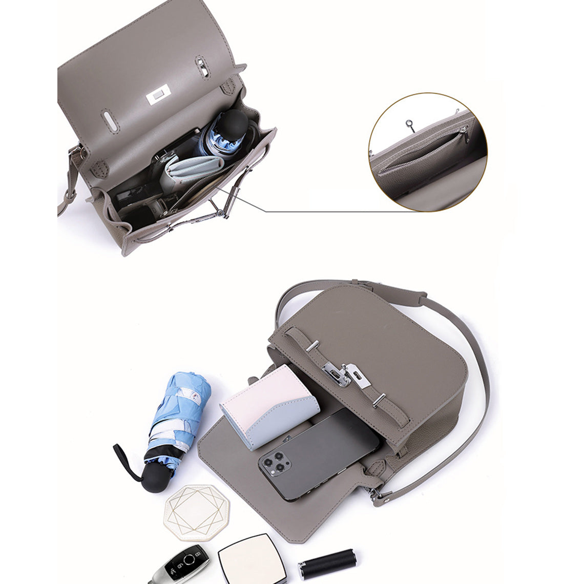 CUCUBIRD POPSEWING® Top Grain Leather Jypsiere Crossbody Bag DIY Kit  