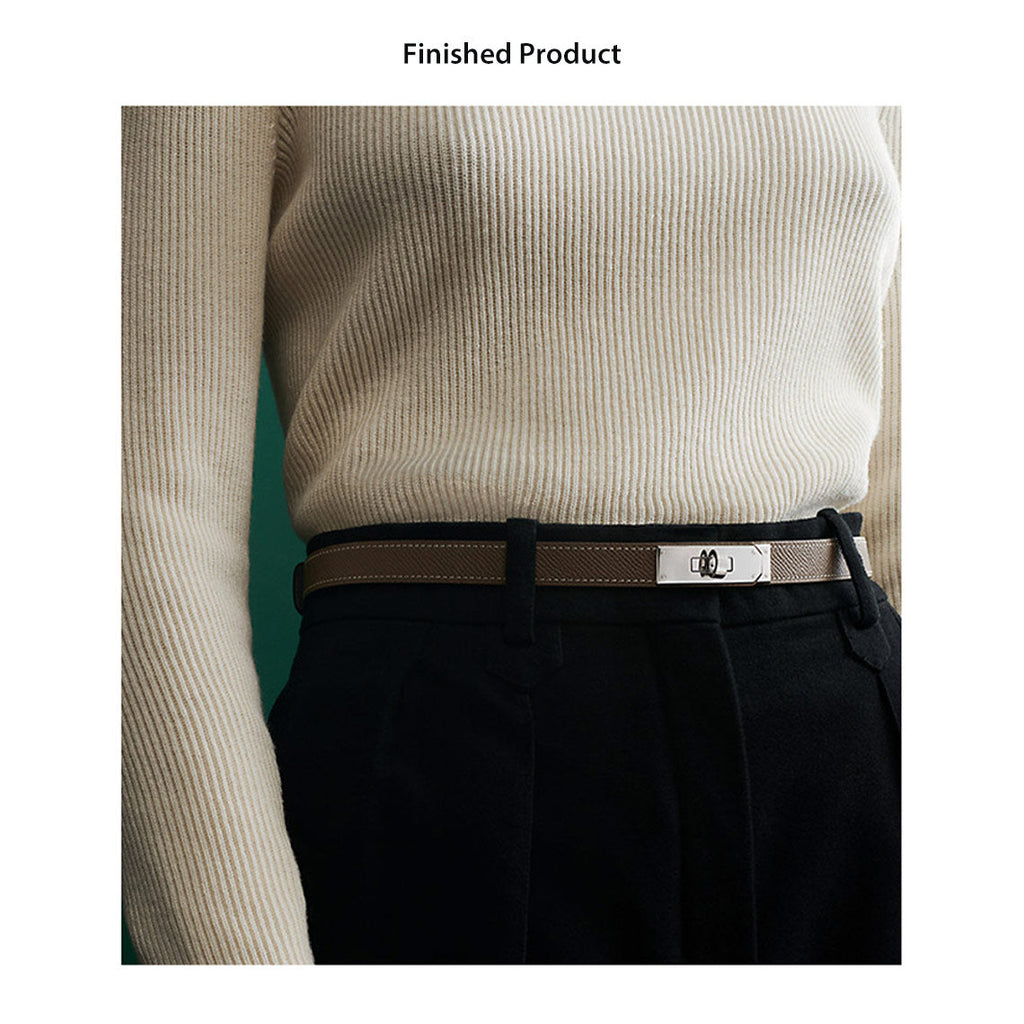 CUCUBIRD POPSEWING® Epsom Leather Inspired Kelli Slim Belt DIY Kits  