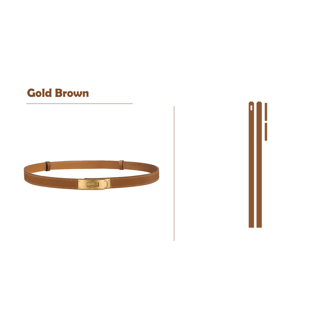 CUCUBIRD POPSEWING® Epsom Leather Inspired Kelli Slim Belt DIY Kits  