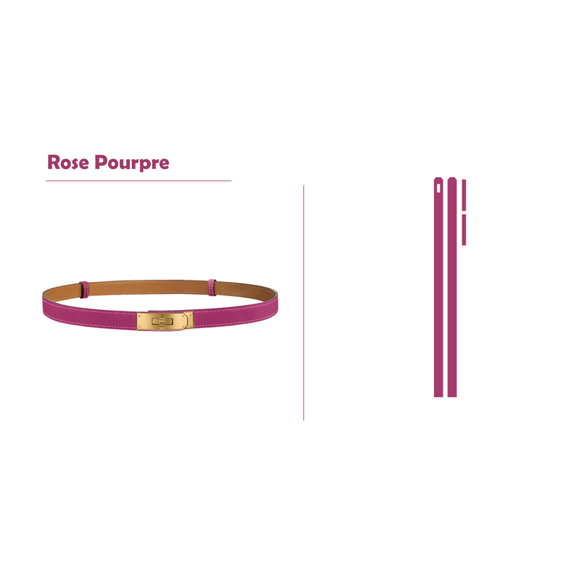 CUCUBIRD POPSEWING® Epsom Leather Inspired Kelli Slim Belt DIY Kits  