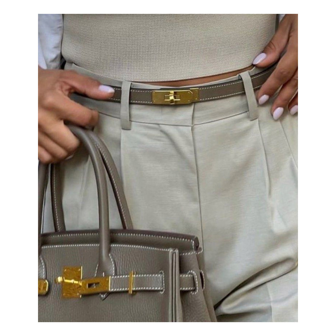 CUCUBIRD POPSEWING® Epsom Leather Inspired Kelli Slim Belt DIY Kits  
