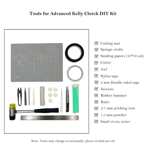 CUCUBIRD CUCUBIRD Leather Craft Tools for Advanced Kits Kelly Clutch 