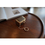 CUCUBIRD Top Grain Leather Kiss Lock Mini Bag  