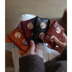 CUCUBIRD Vegetable Tanned Leather Small Kitty Purse  