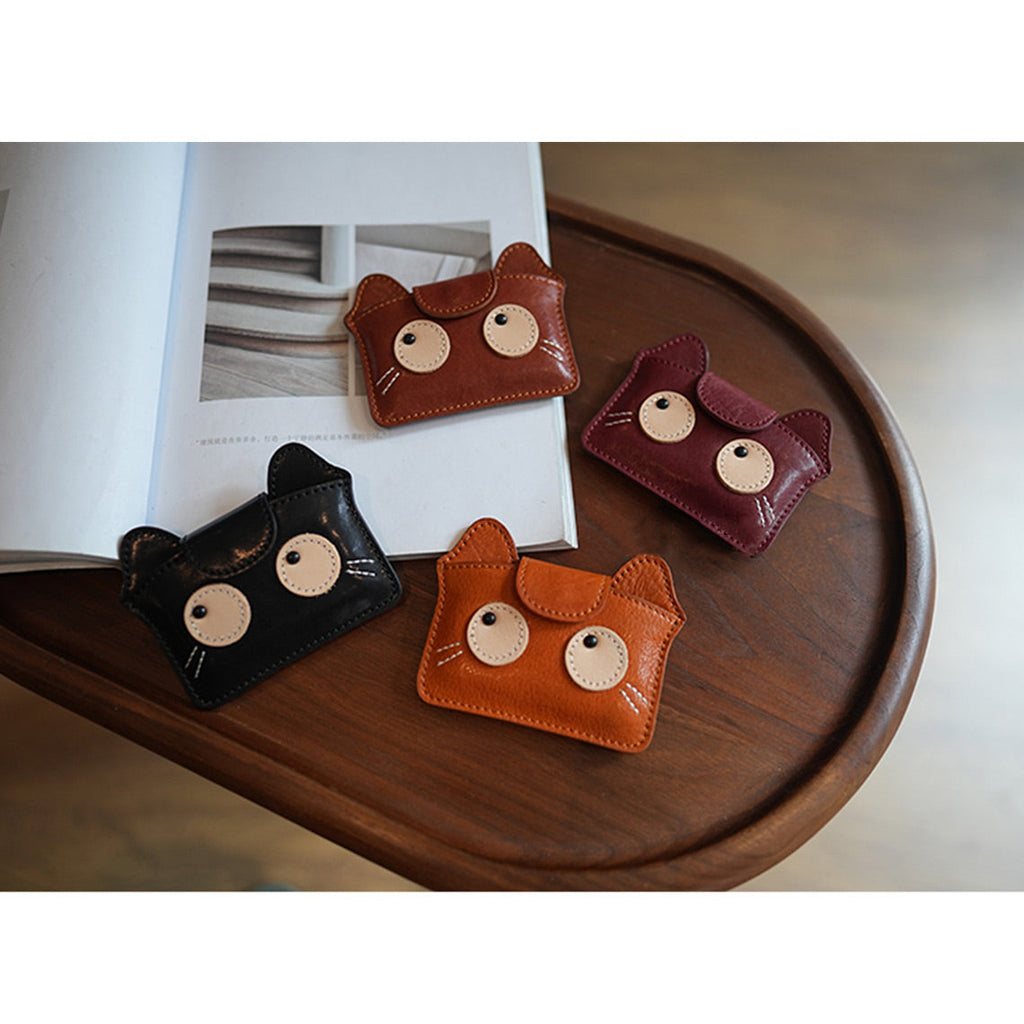 CUCUBIRD Vegetable Tanned Leather Small Kitty Purse  