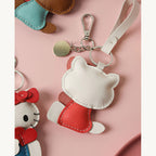 CUCUBIRD CUCUBIRD Sheep Leather Loving Heart Kitty Keychain DIY Kit  