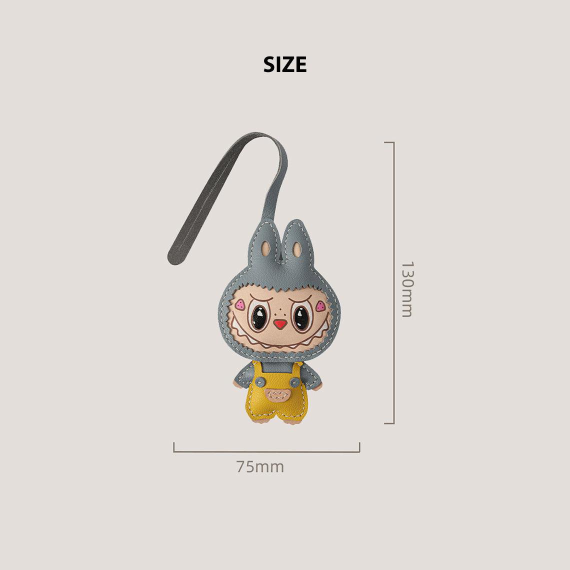 CUCUBIRD POPSEWING® Leather Monster Doll Keychain DIY Kits  
