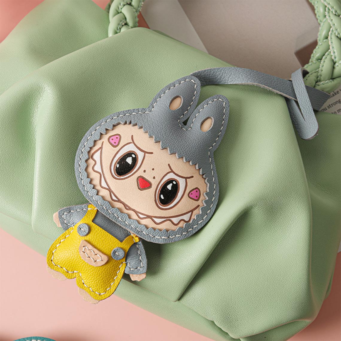CUCUBIRD CUCUBIRD Leather Monster Doll Keychain DIY Kits  
