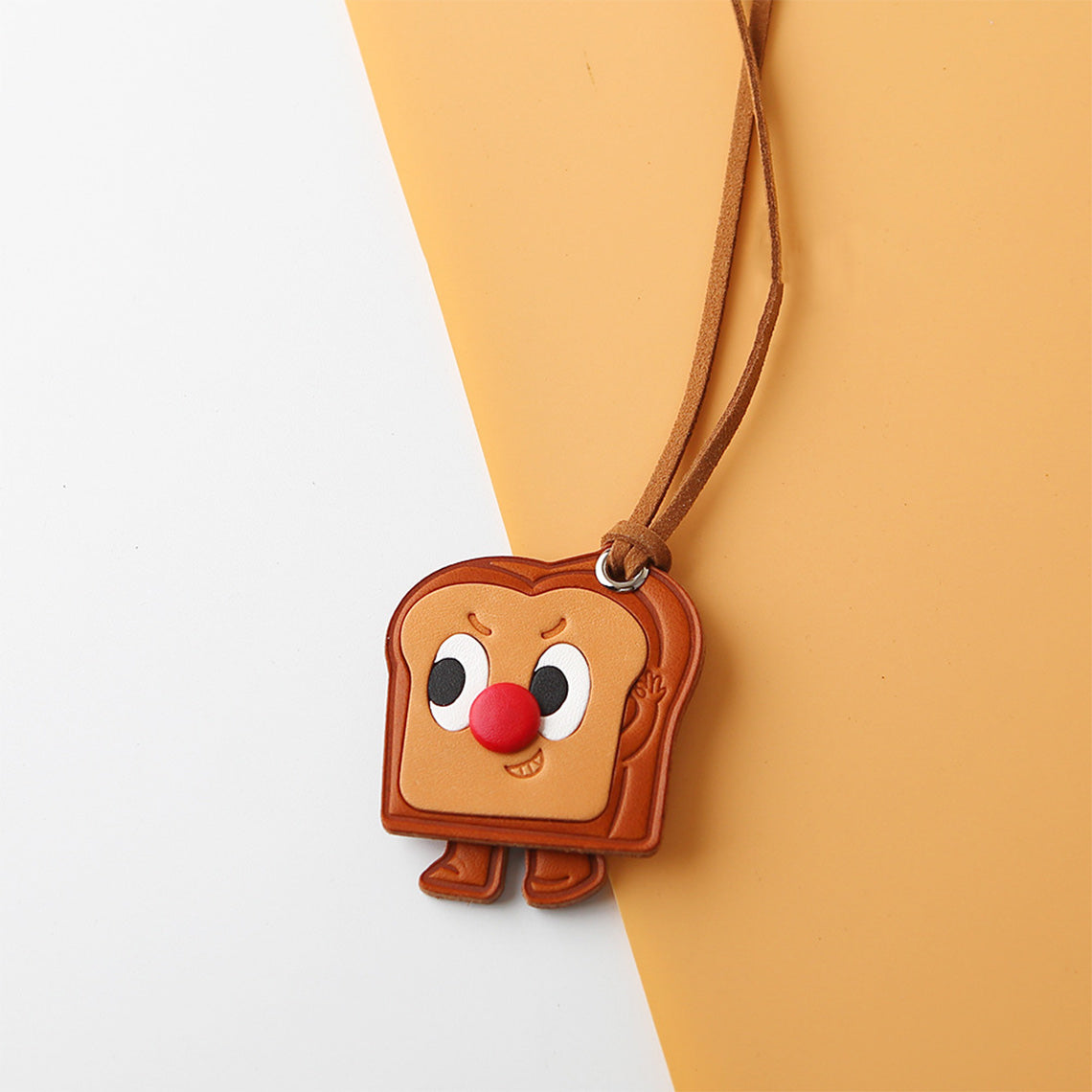 CUCUBIRD Vegetable Tanned Leather Toast Charm