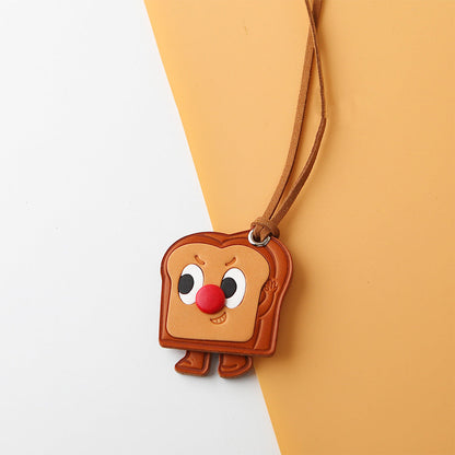 CUCUBIRD Vegetable Tanned Leather Toast Charm