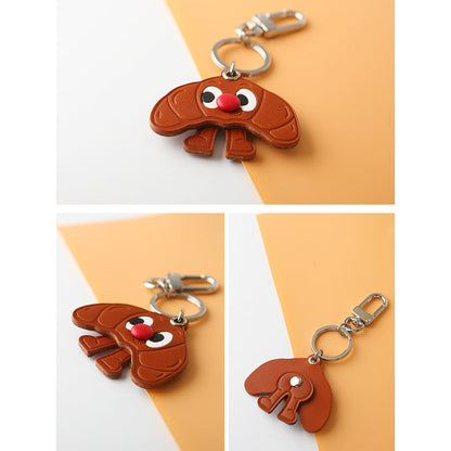 CUCUBIRD Vegetable Tanned Leather Toast Charm